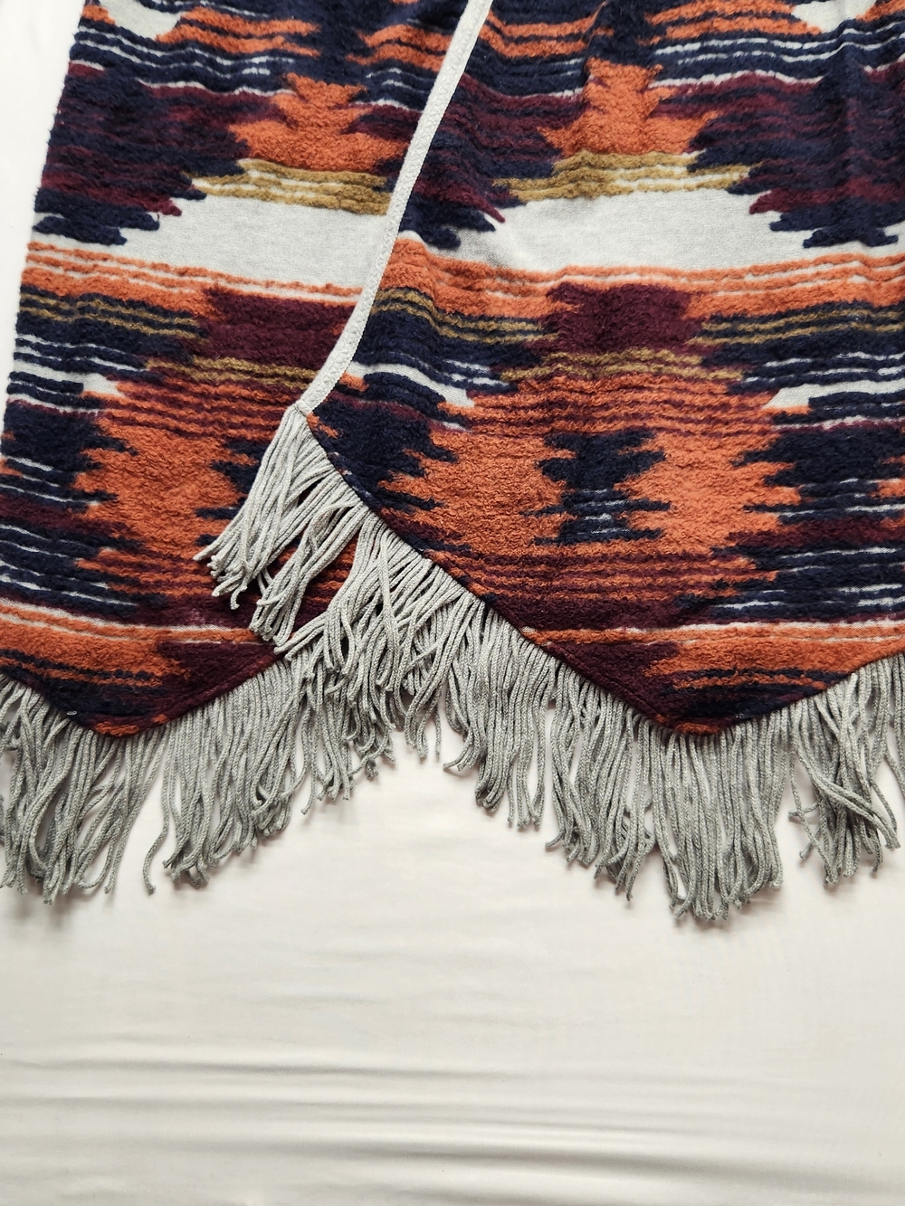 ⭐️ Lucky Brand Aztec Southwestern Fringe Cardigan - Size Small - Picture 4 of 9